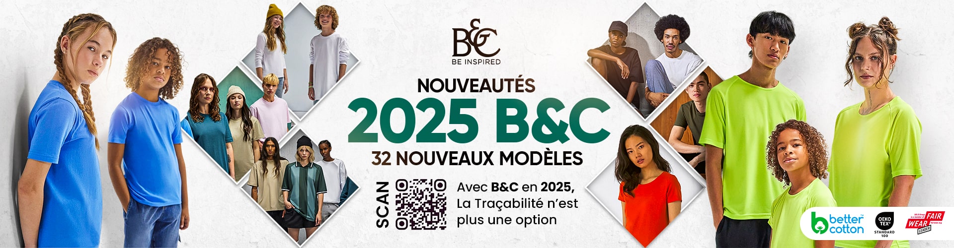 La nouvelle collection B&C, plus bio, plus traçable